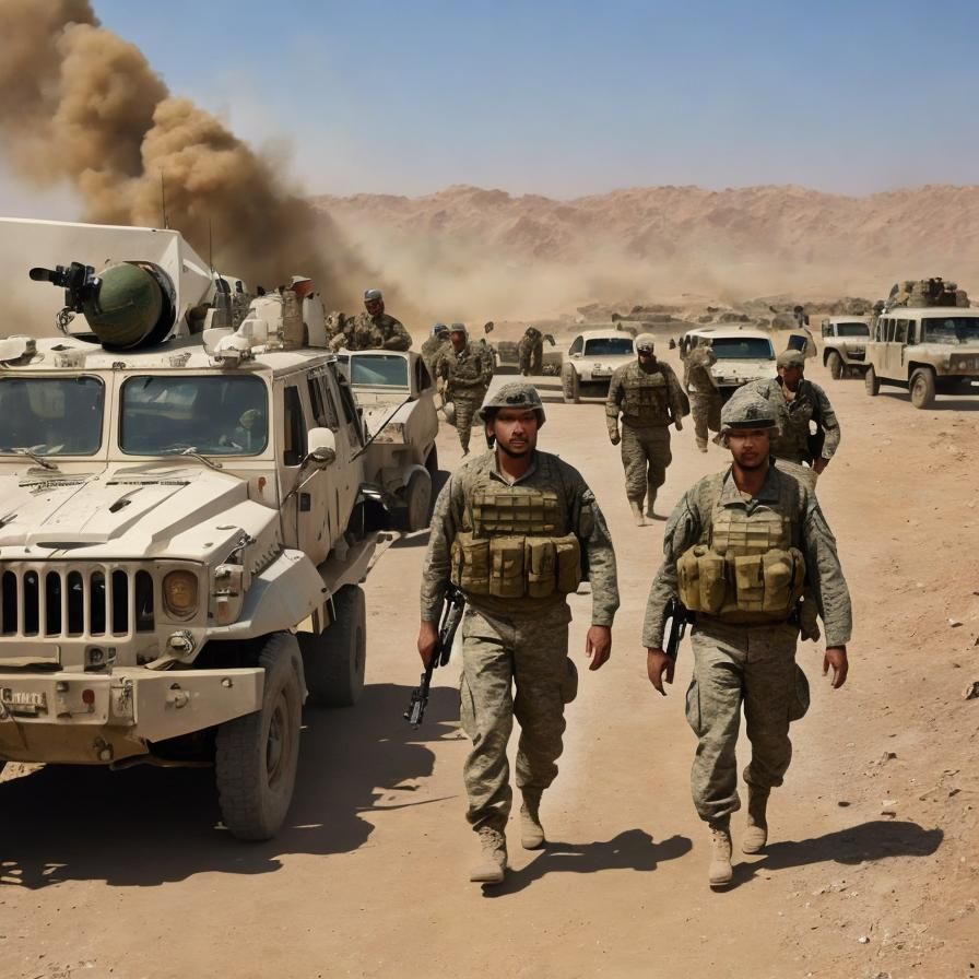 <lora:History Now and Then:1.0> War in Afghanistan (2001-202...