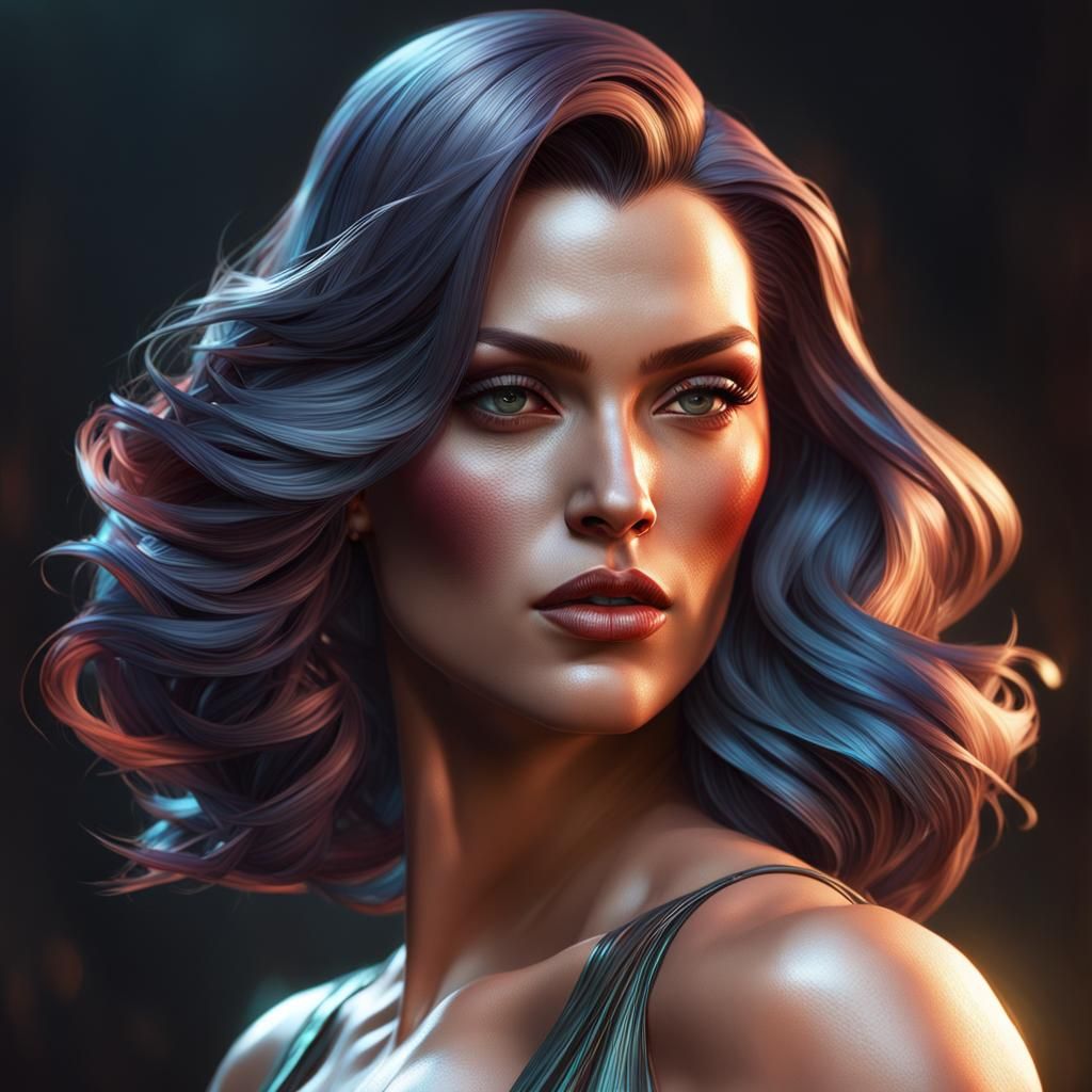 Detailed Portrait in Cinematic Style