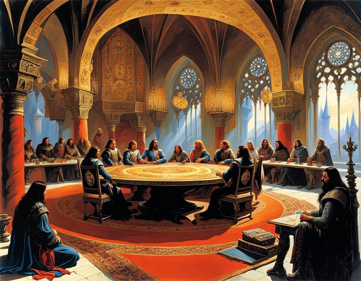Knights of the Round Table in Grand Hall