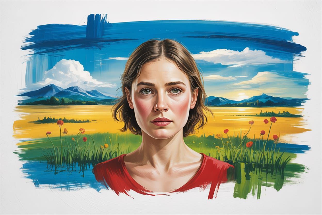 Acrylic Wash Painted on Glass Photoblocks - Who Knows?