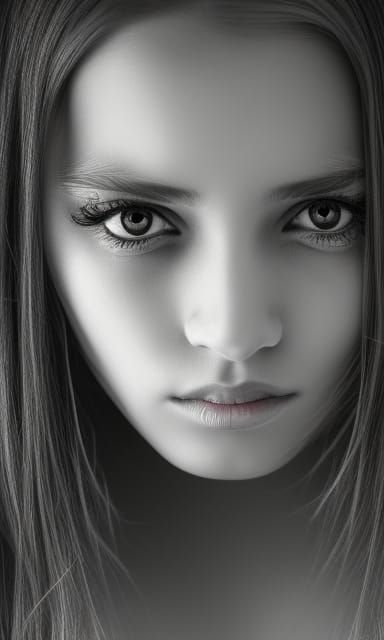 Three-Eyed Girl Portrait