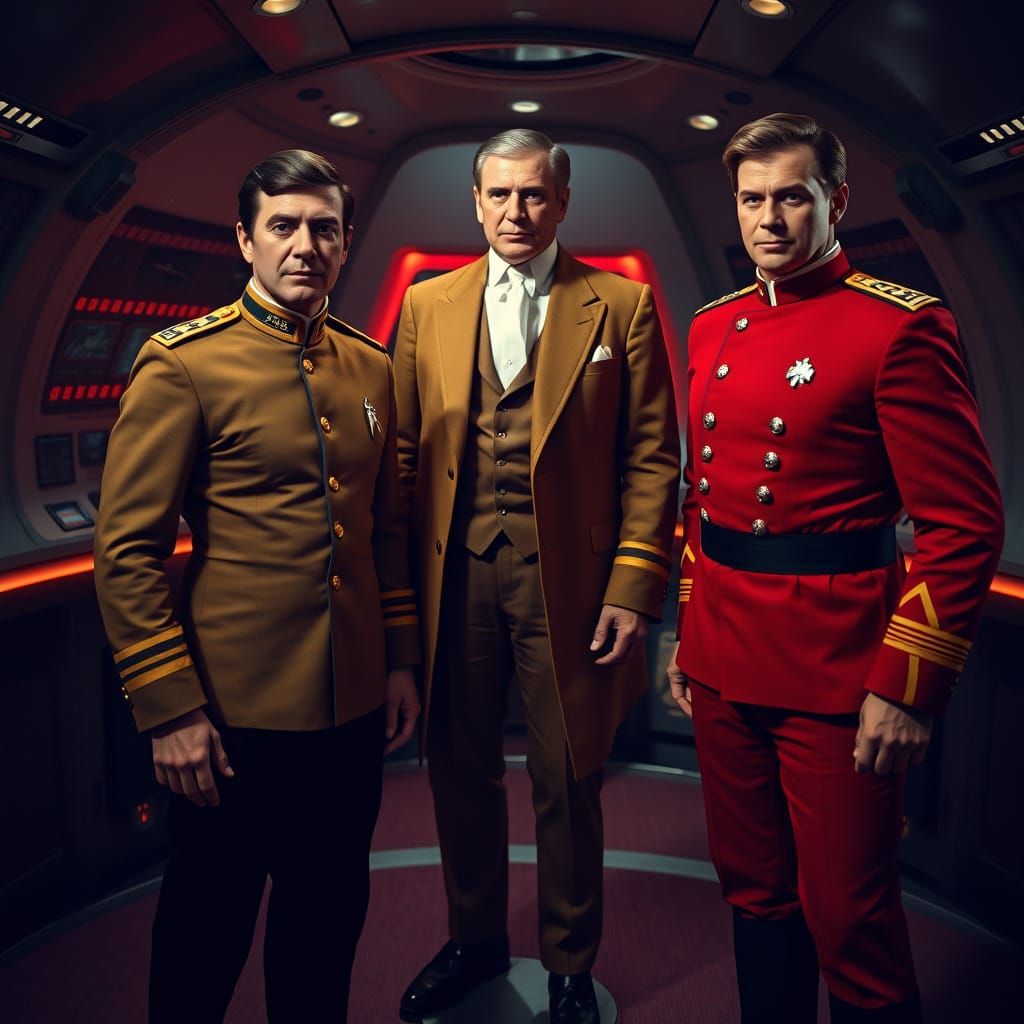 Star Trek Crew in Edwardian Horror Scene