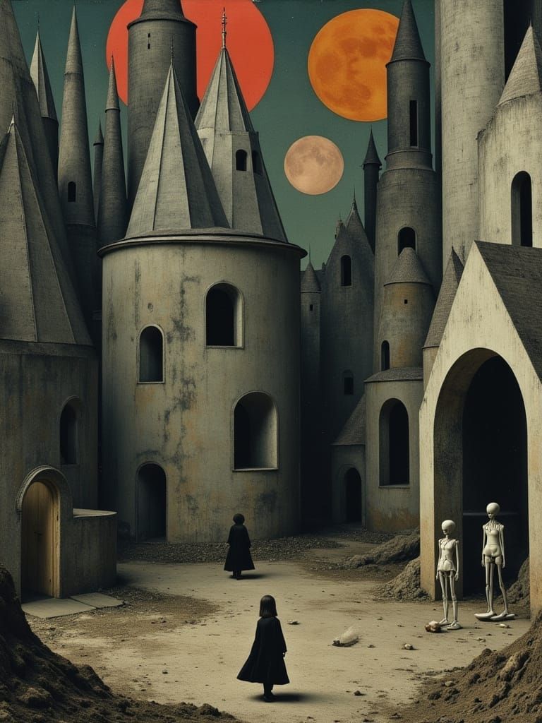 Surreal Hellscape Inspired by Brueghel and Renaissance Art