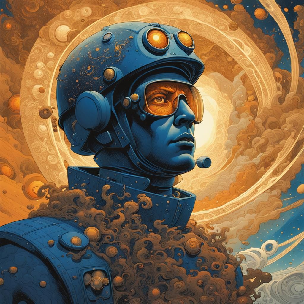 Cosmic Garbage Collector in Sepia Tones