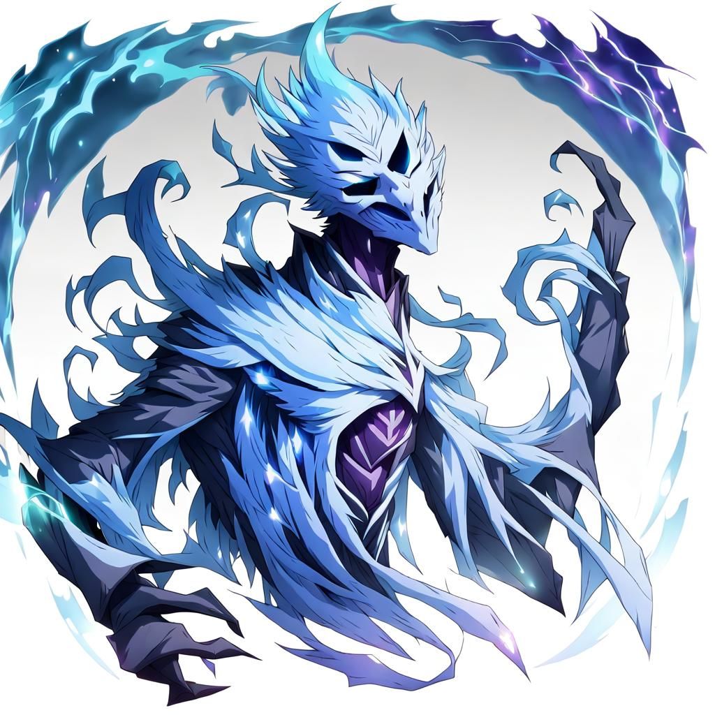 Anime Ghost Overlord Full Body Portrait