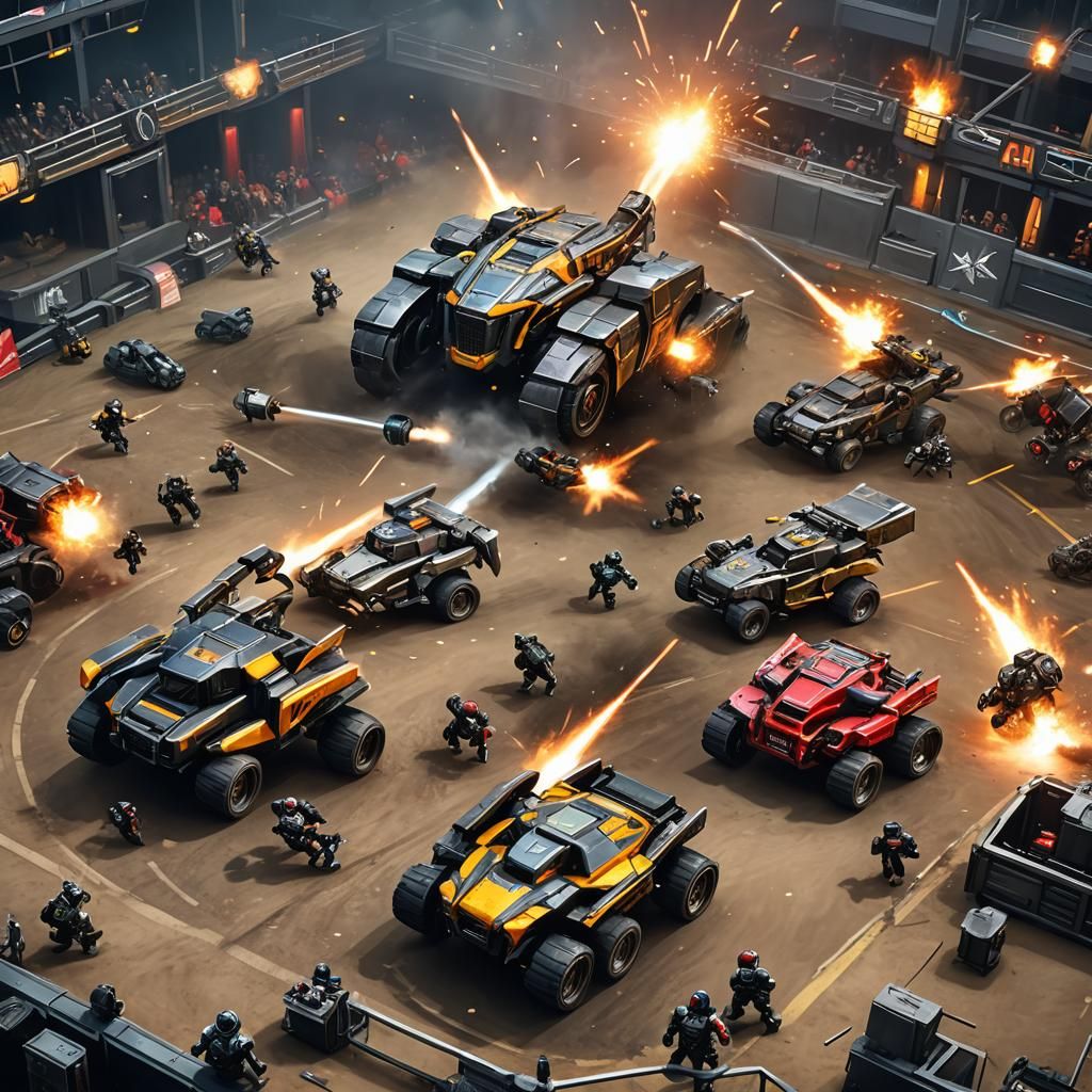 Robot Arena Battle: Hydraulic Flipper vs Spinning Blades