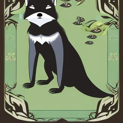 Cute Hybrid Animal in Anime Comic Style