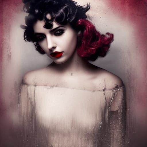 Glamorous Woman in 1920s Style: Digital Art