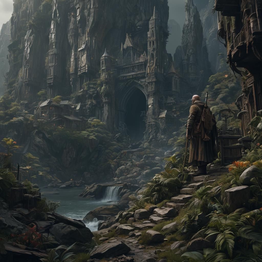 Detailed Digital Painting of a Hermit