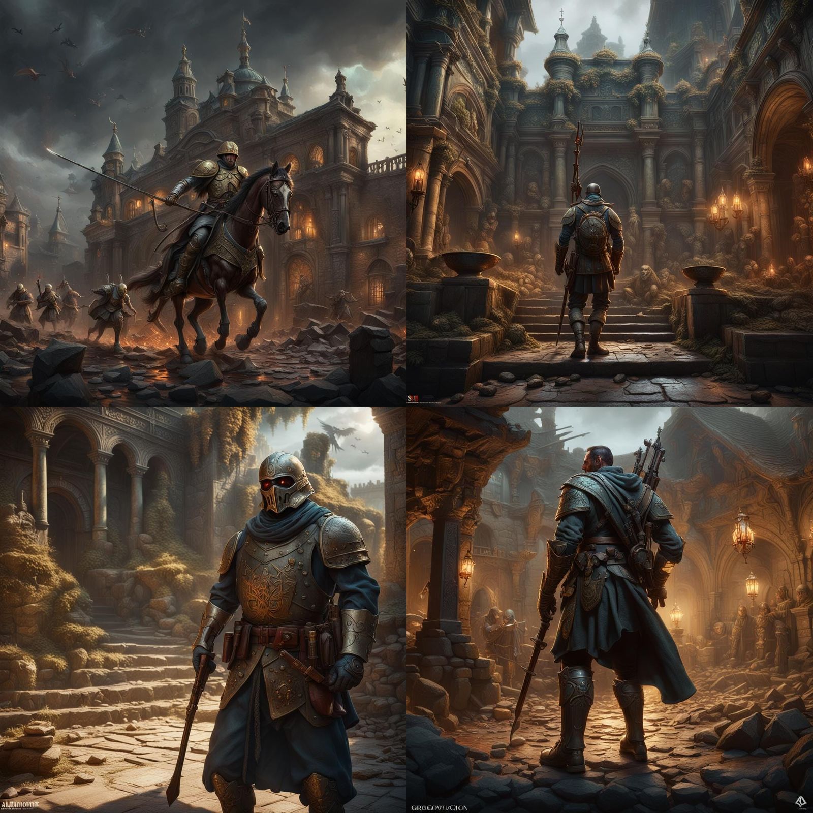 Hero's Welcome: Dark Fantasy Concept Art