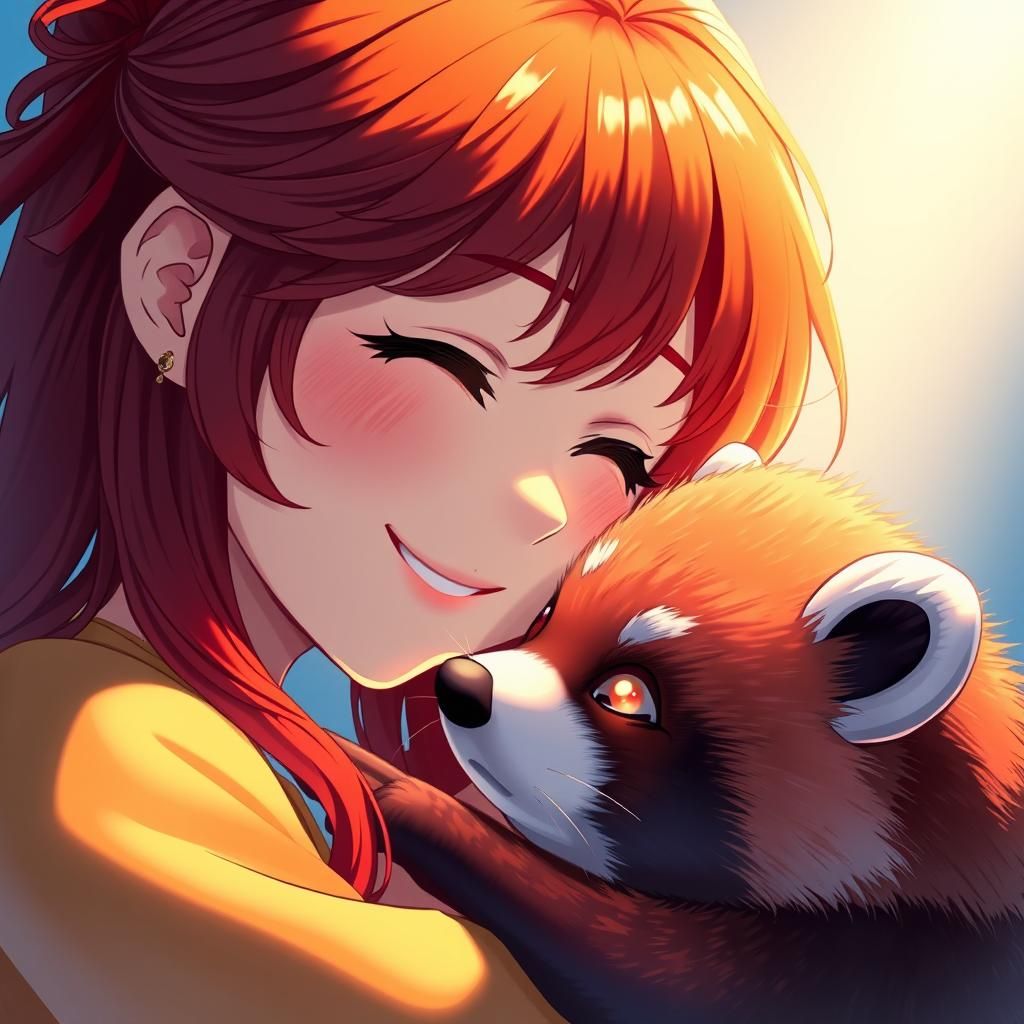 Girl and Tanuki: Anime Key Visual