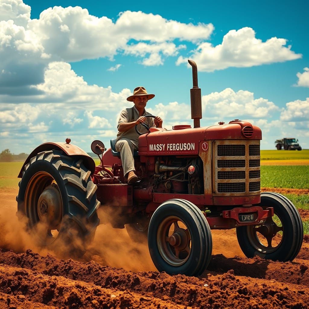 1925 Massey Ferguson red tractor