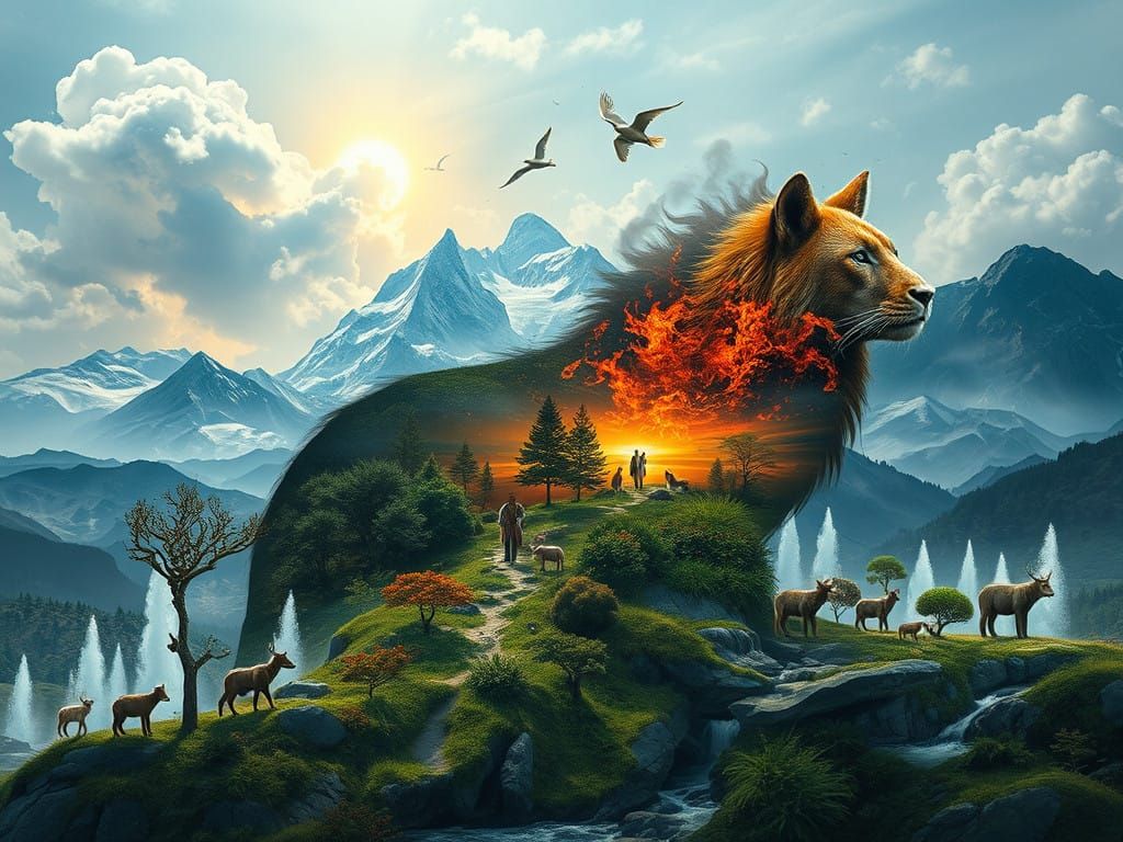 Hyper-Realistic Nature and Supernatural Animals Unite