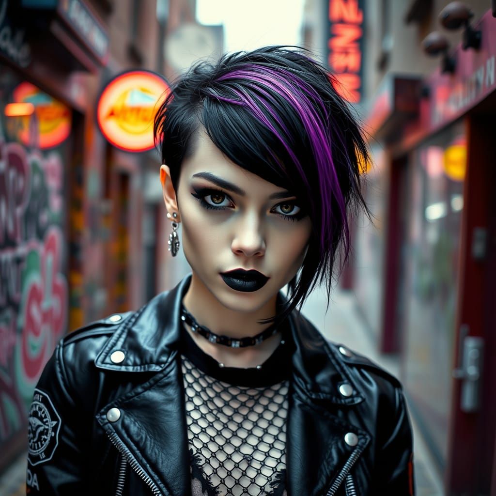 Gothic Photographer Portrait in Hyperrealistic Style