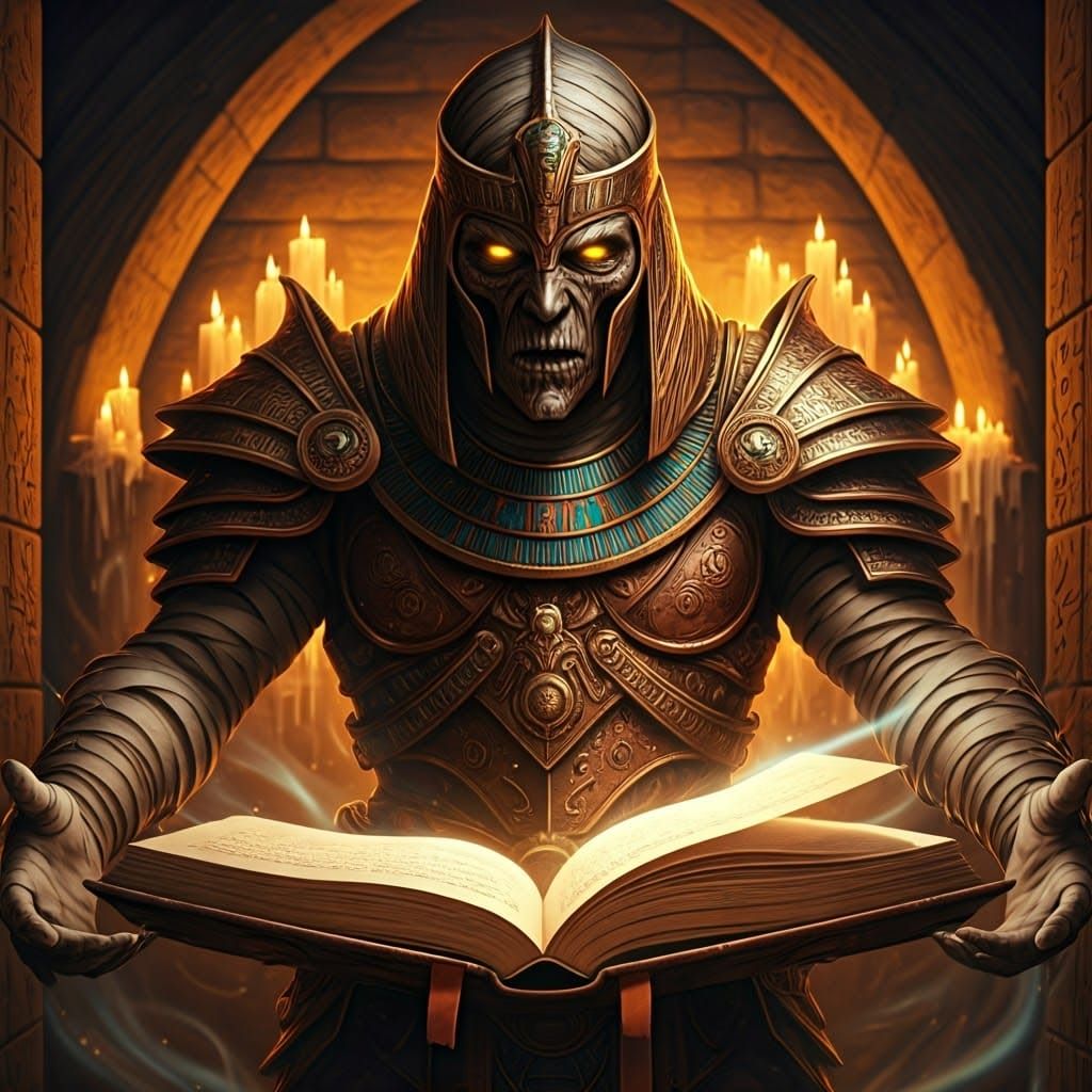 Ancient Warrior Mummy Embodied with Ethereal Energy