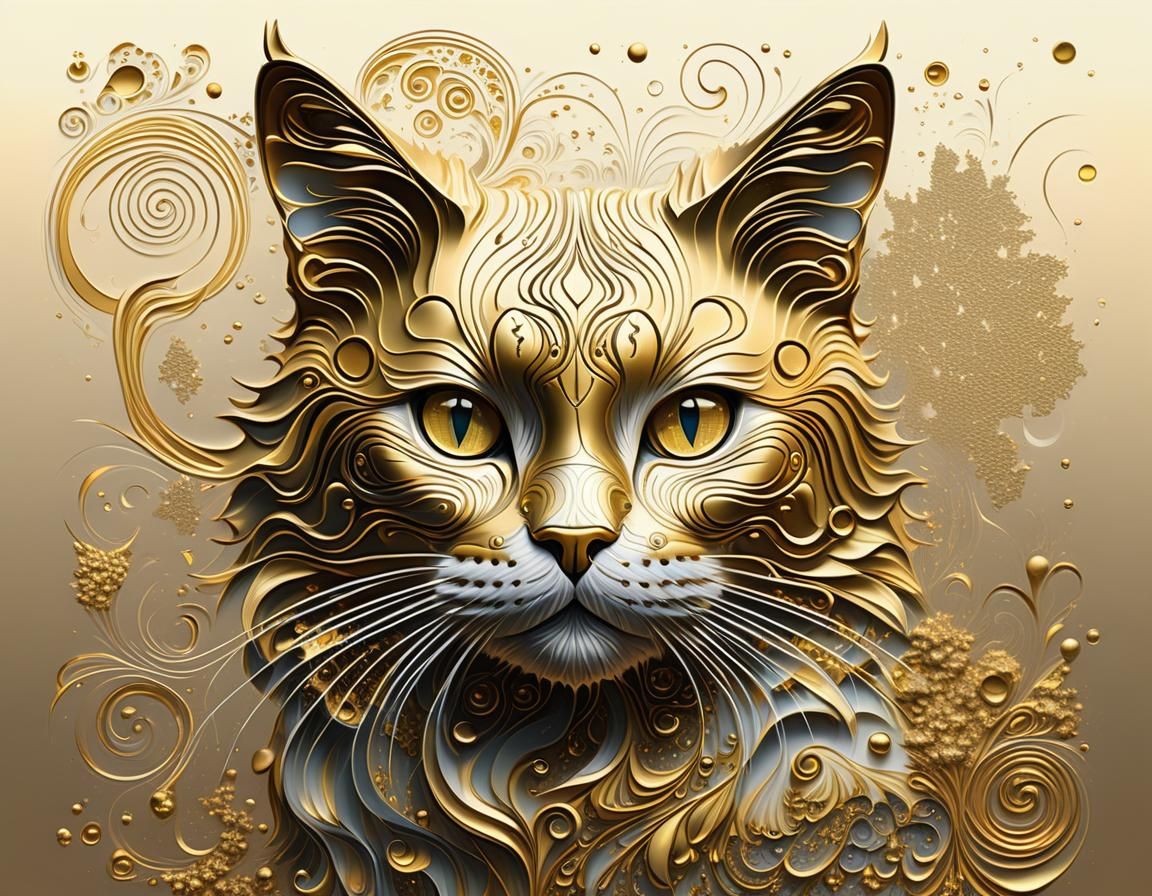 Gold cat
