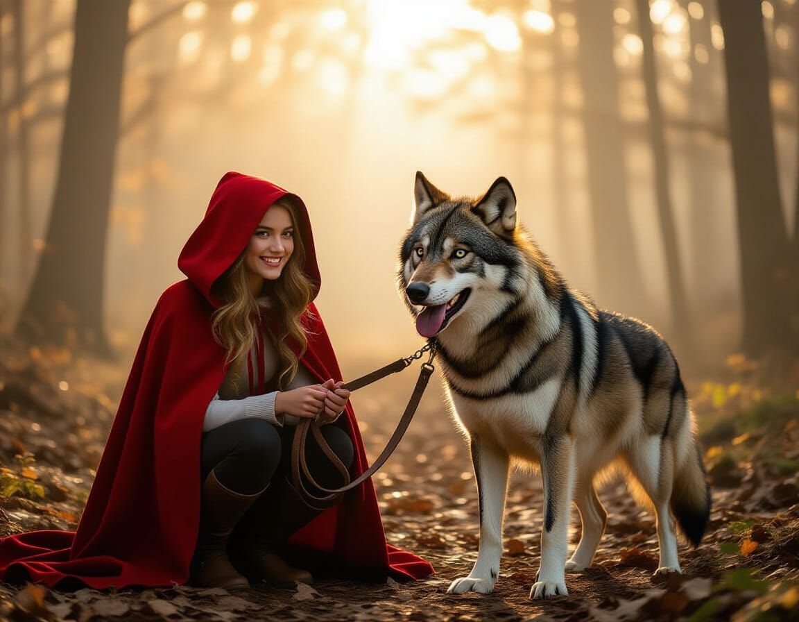 Little Red Riding Hood and the Big Bad Wolf: once upon a lea...