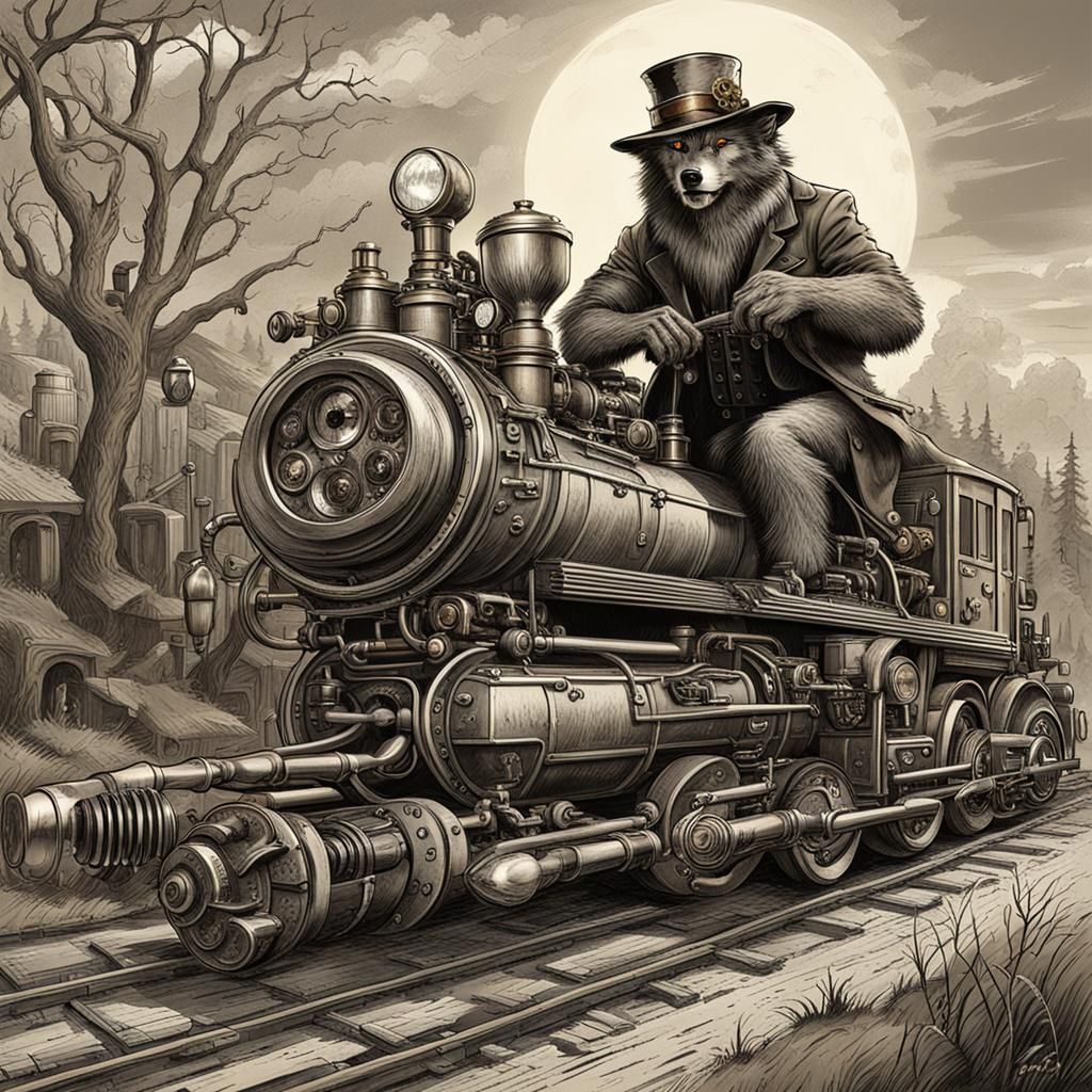 Wolfman Hunting with Steampunk Engine