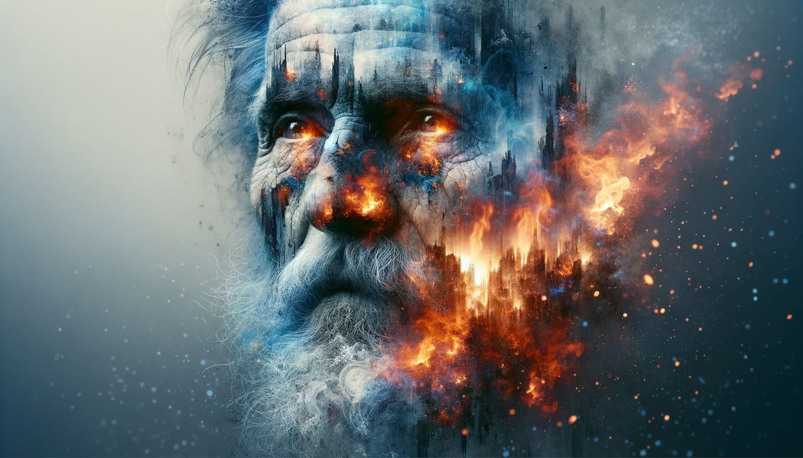 Striking Digital Render: The Face of Ages