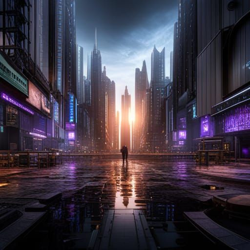 Matrix Inspired Fantasy Concept Art in Deep Color