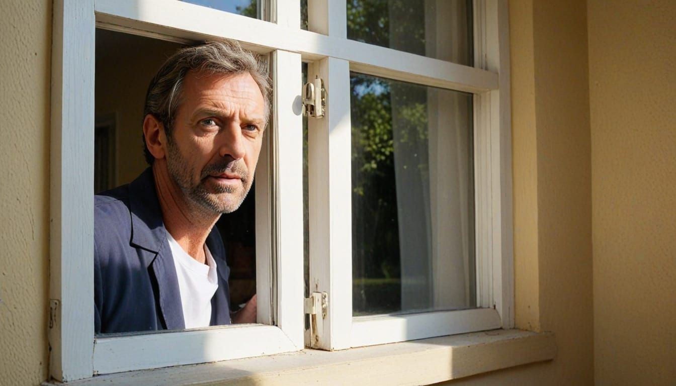 House M.D. Observes Sunny Neighborhood Scene