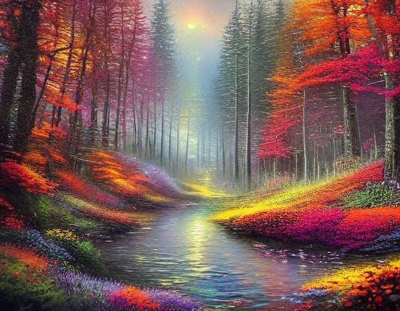 Vintage Envelope Macro: Forest Gems & Glowing Inscriptions