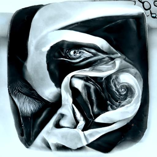 Hyperdetailed Charcoal Drawing of a Sigma Male