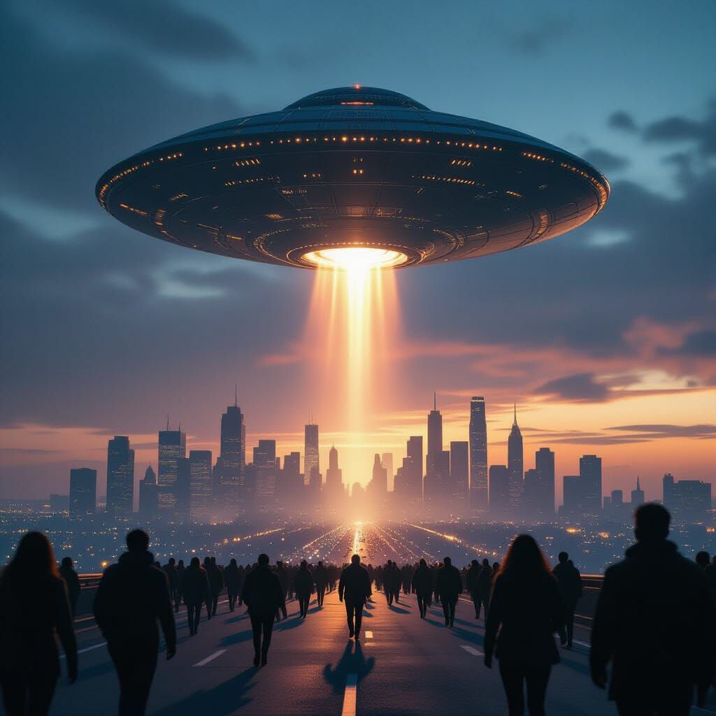 Alien Ship Causes Chaos Over City