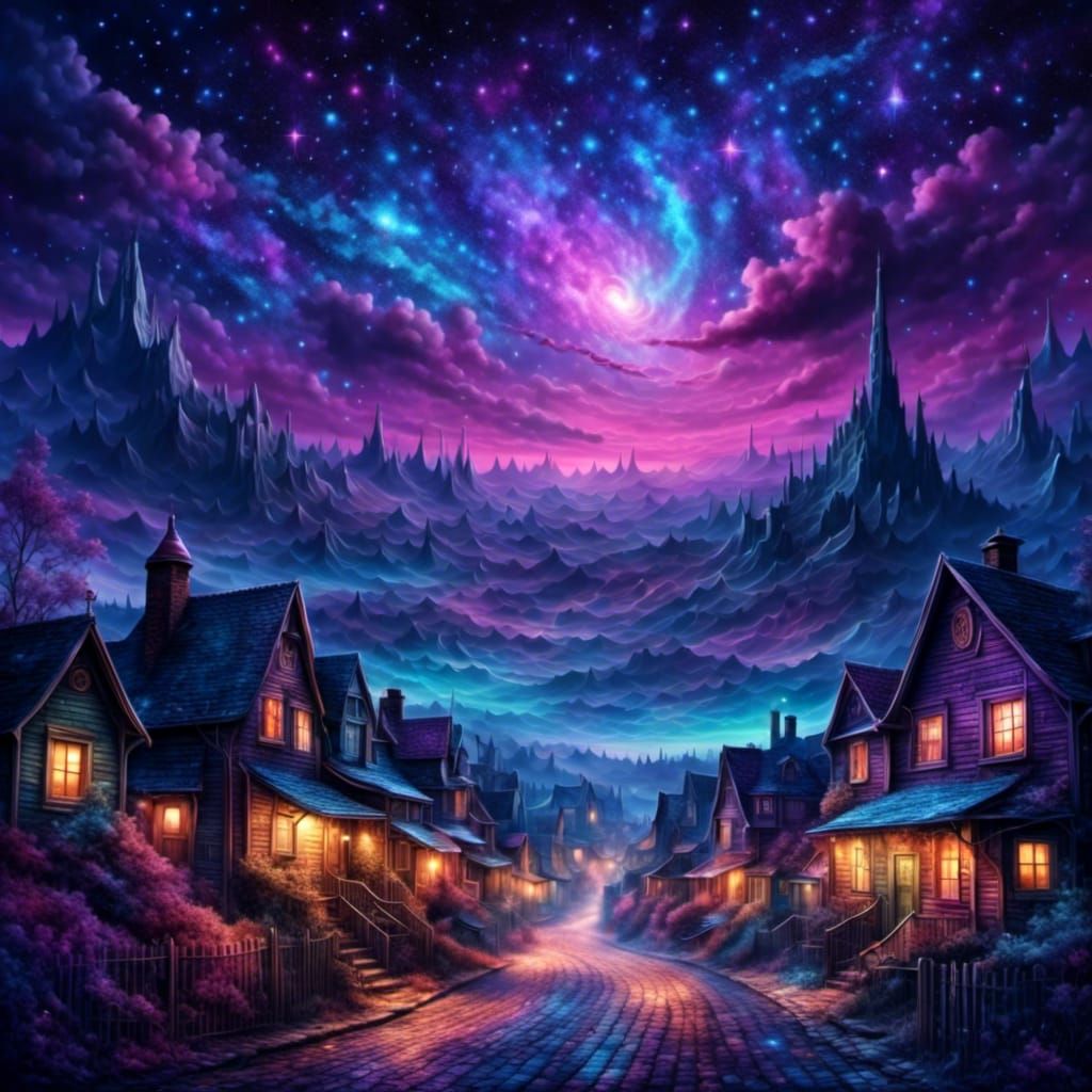 Night Sky Constellations and Aurora Borealis