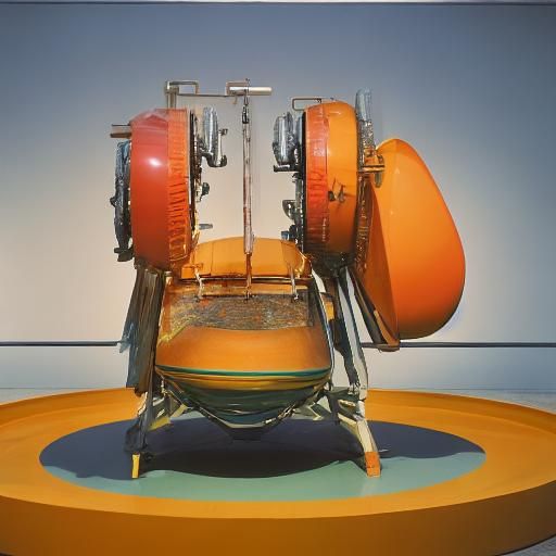 Porcelain Machines in Modern Art Museum