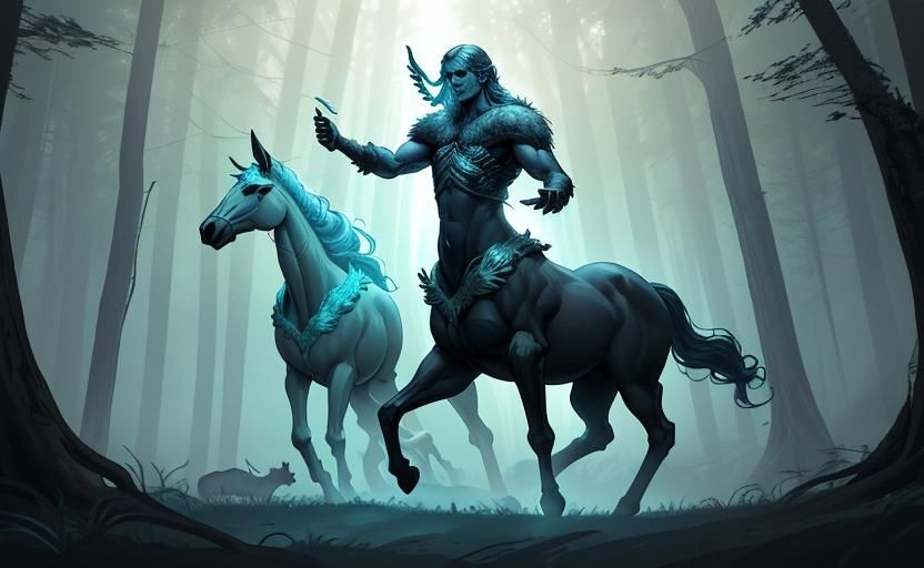 Centaurs (horse with human head)