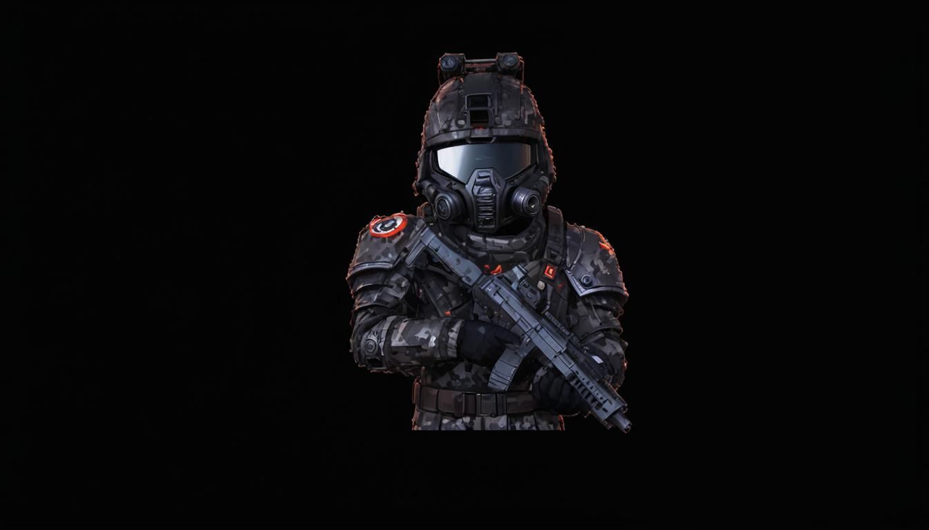 Stalcraft Character in Camouflage Armor