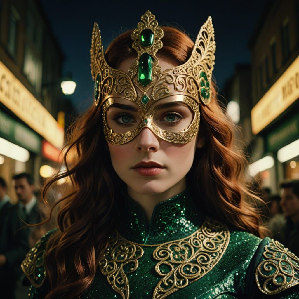 Irish Woman in Ireland-Inspired Costume