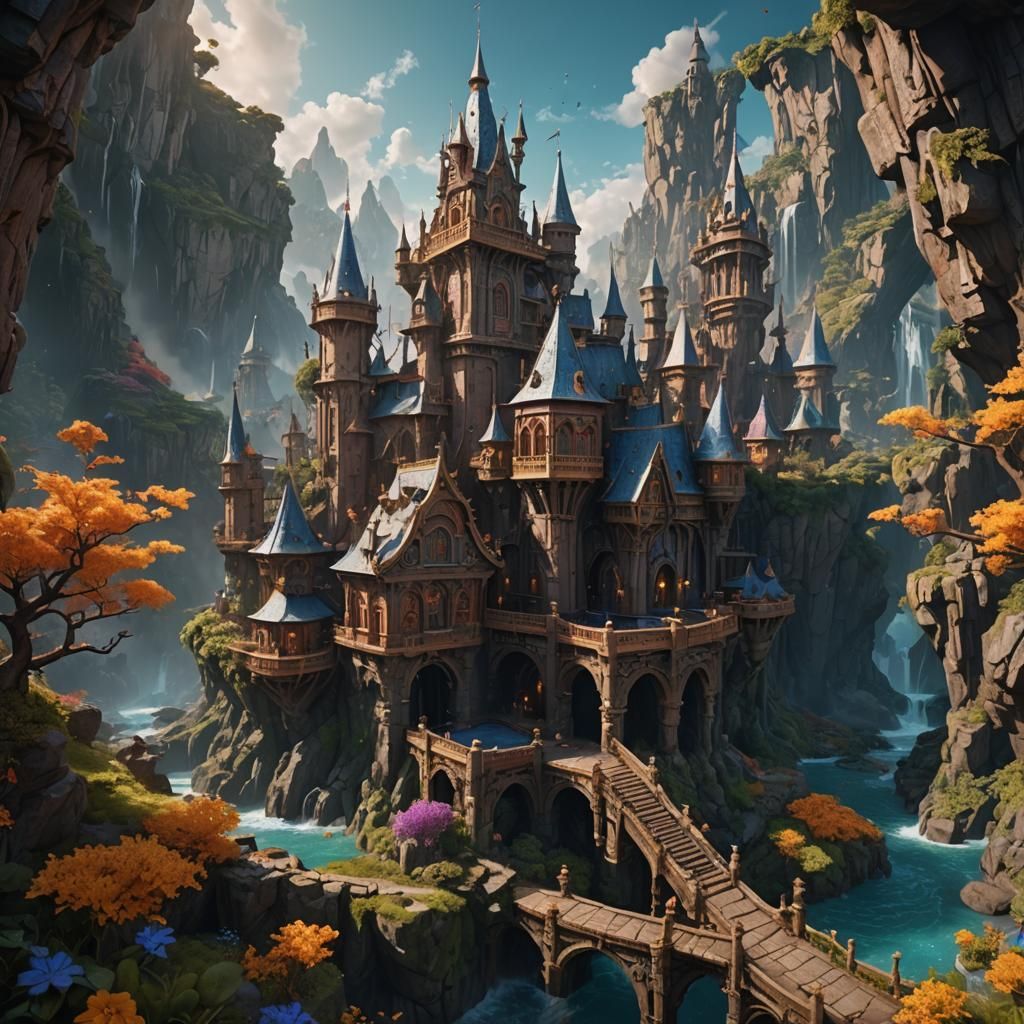 Fantastical Elixir in Detailed Matte Painting