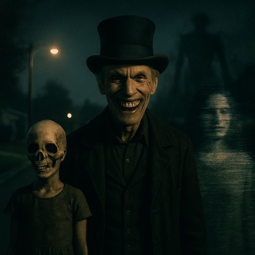 Grinning Man: A Horror Movie Poster