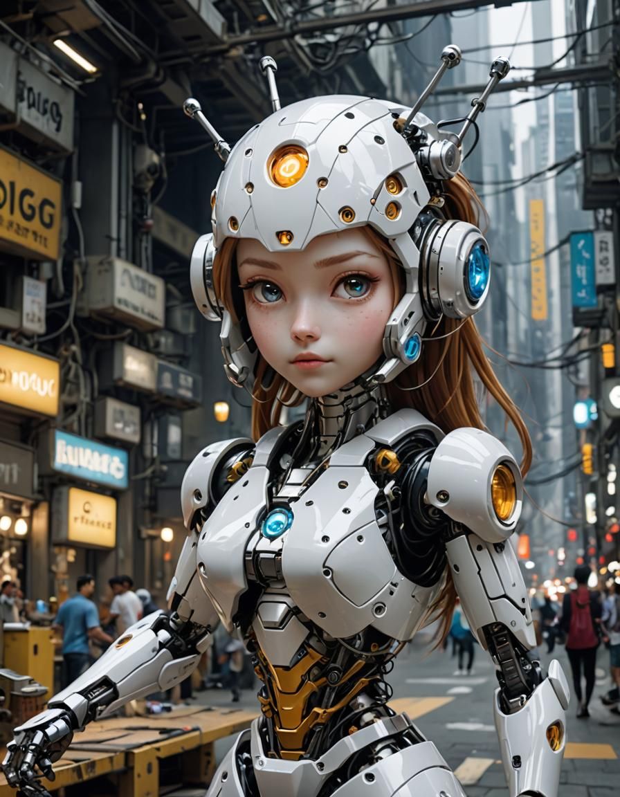 Quantum Robogirl Illustration