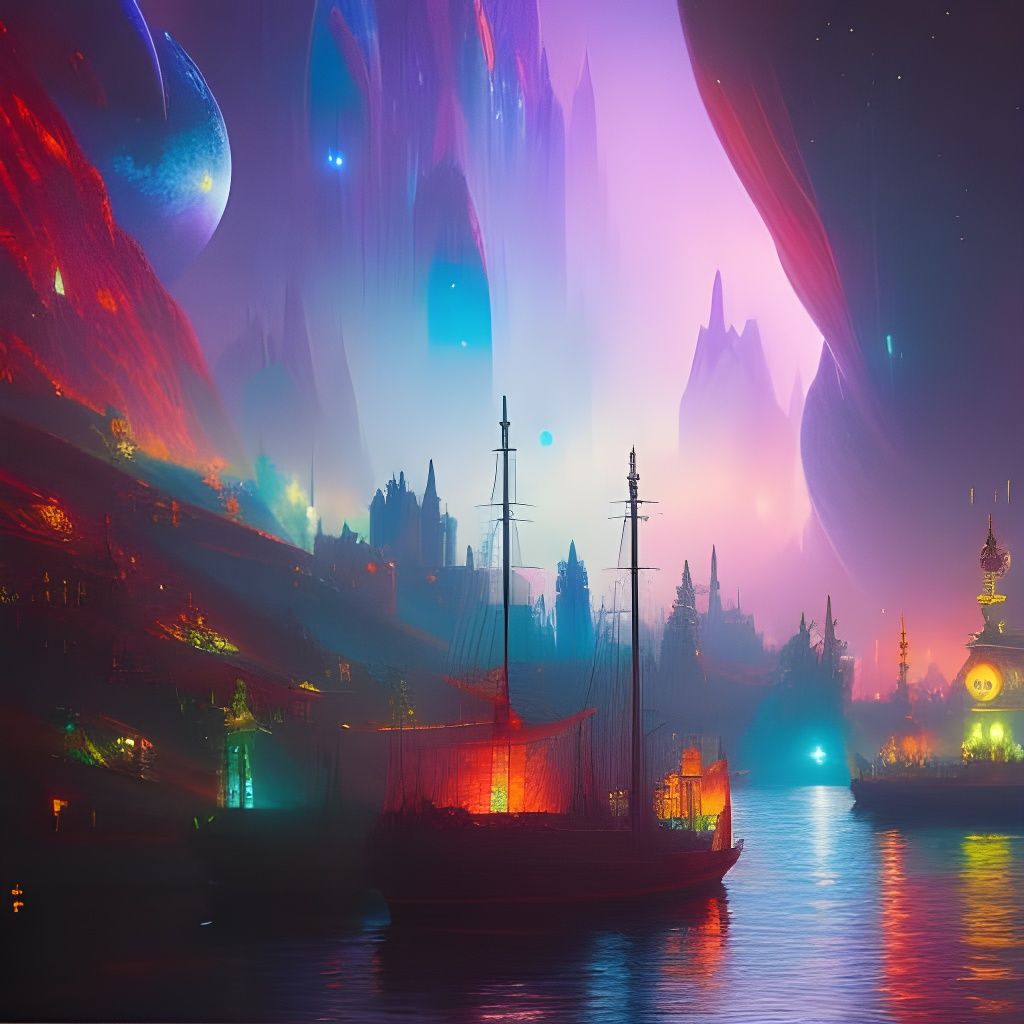 Futuristic City Celebrates Stars in Art Nouveau Style