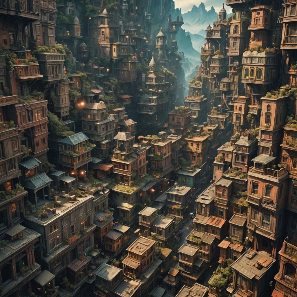 Dramatic Laptop in Digital Matte Painting Style