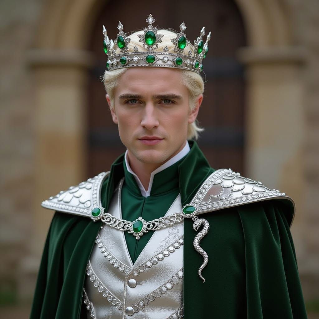 Character with Emerald Crown and Snake Cloak