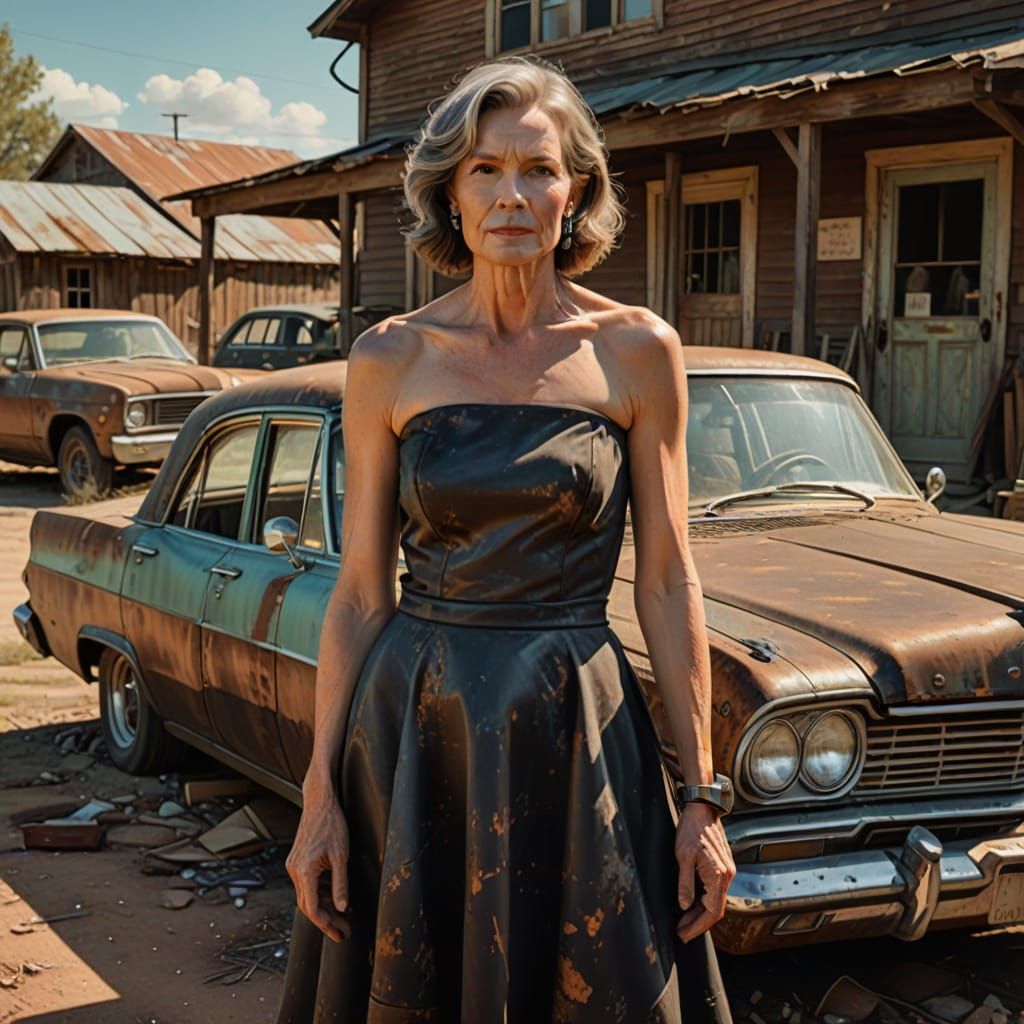 Elegant Woman in Everyday Life Scene, Hyper-Realistic Digita...