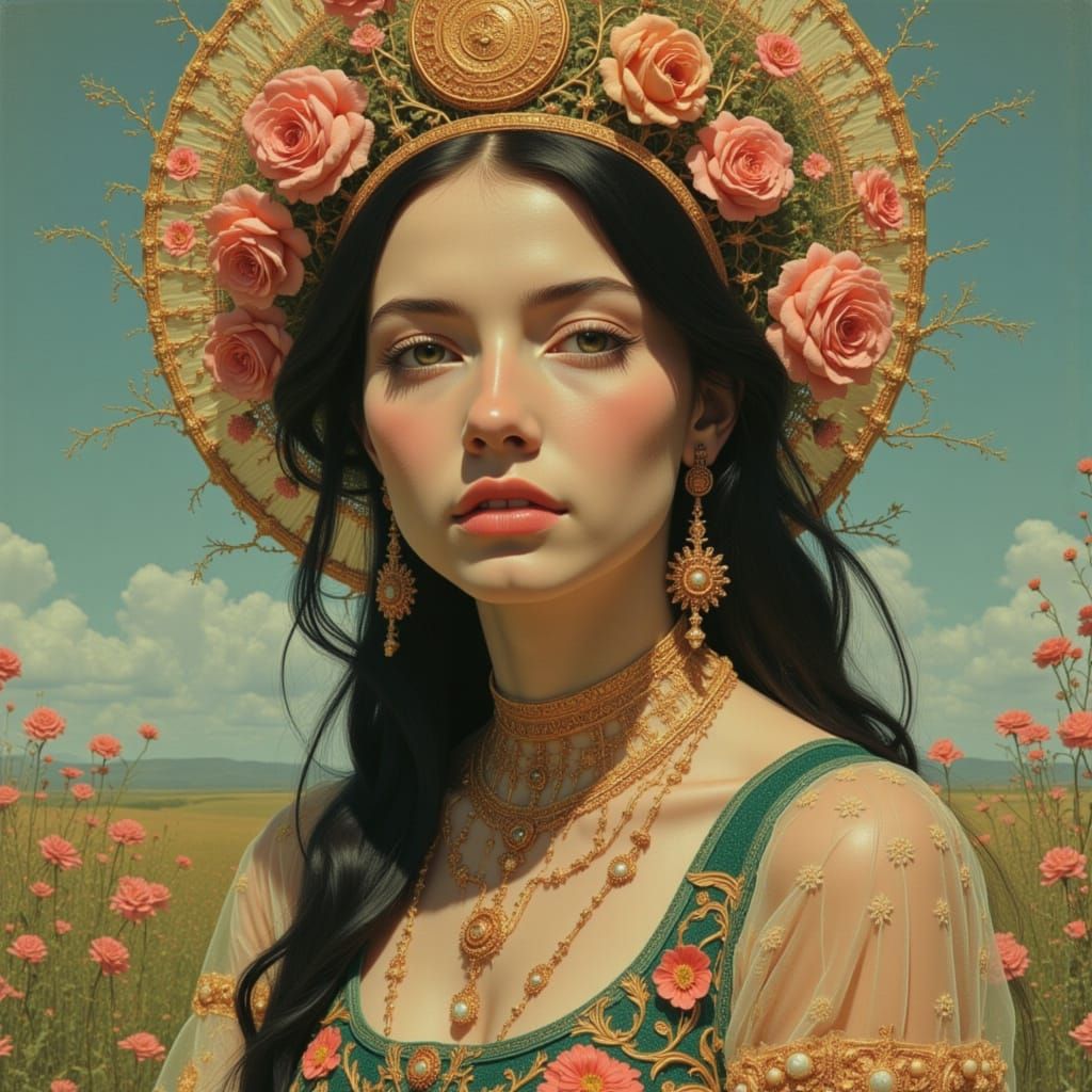 Ethereal Holy Portrait with Unique Style