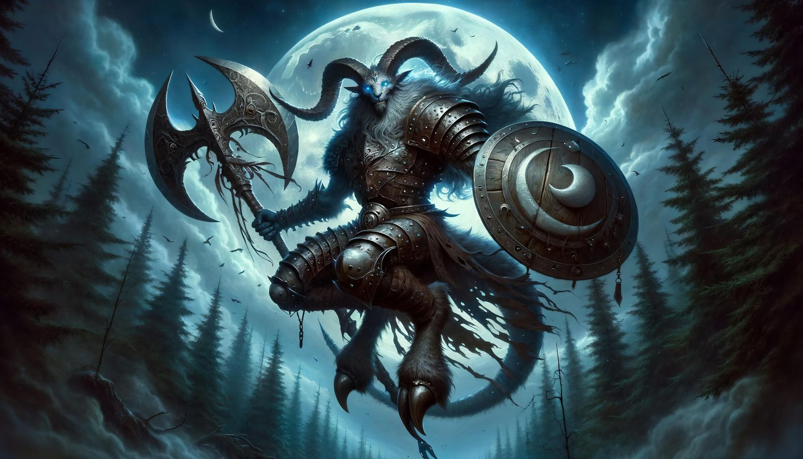 Lunar Ravager Descends Under Full Moon in Epic Fantasy