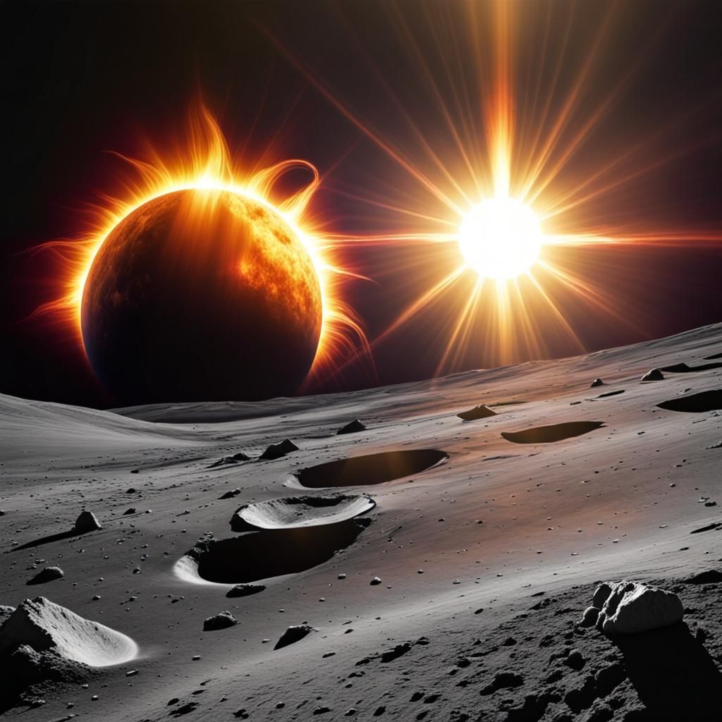 Plasma Flare Reaching Earth From Moon