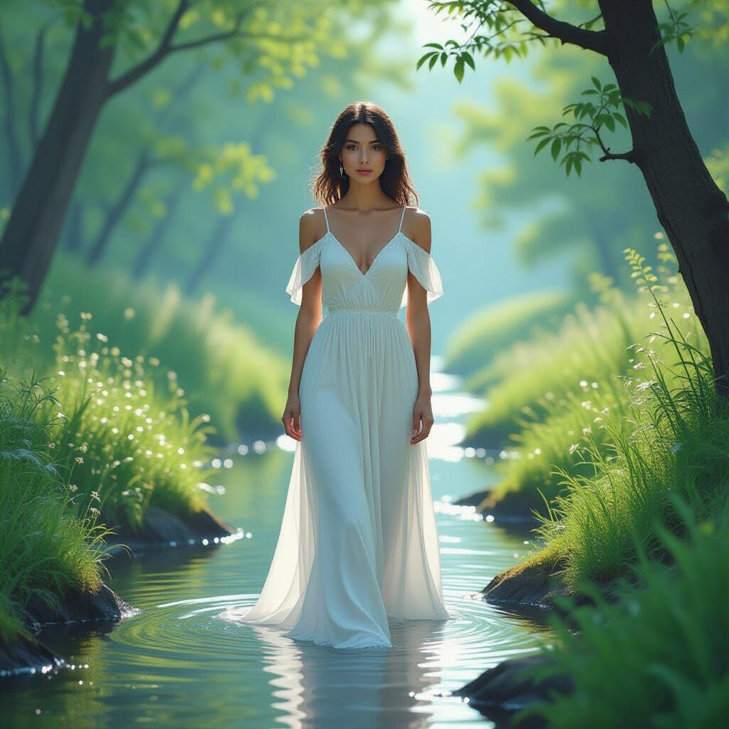 Ethereal Woman by Brook in Lunar Light