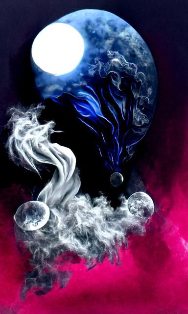 Moon Wraith in Film Noir Futurism