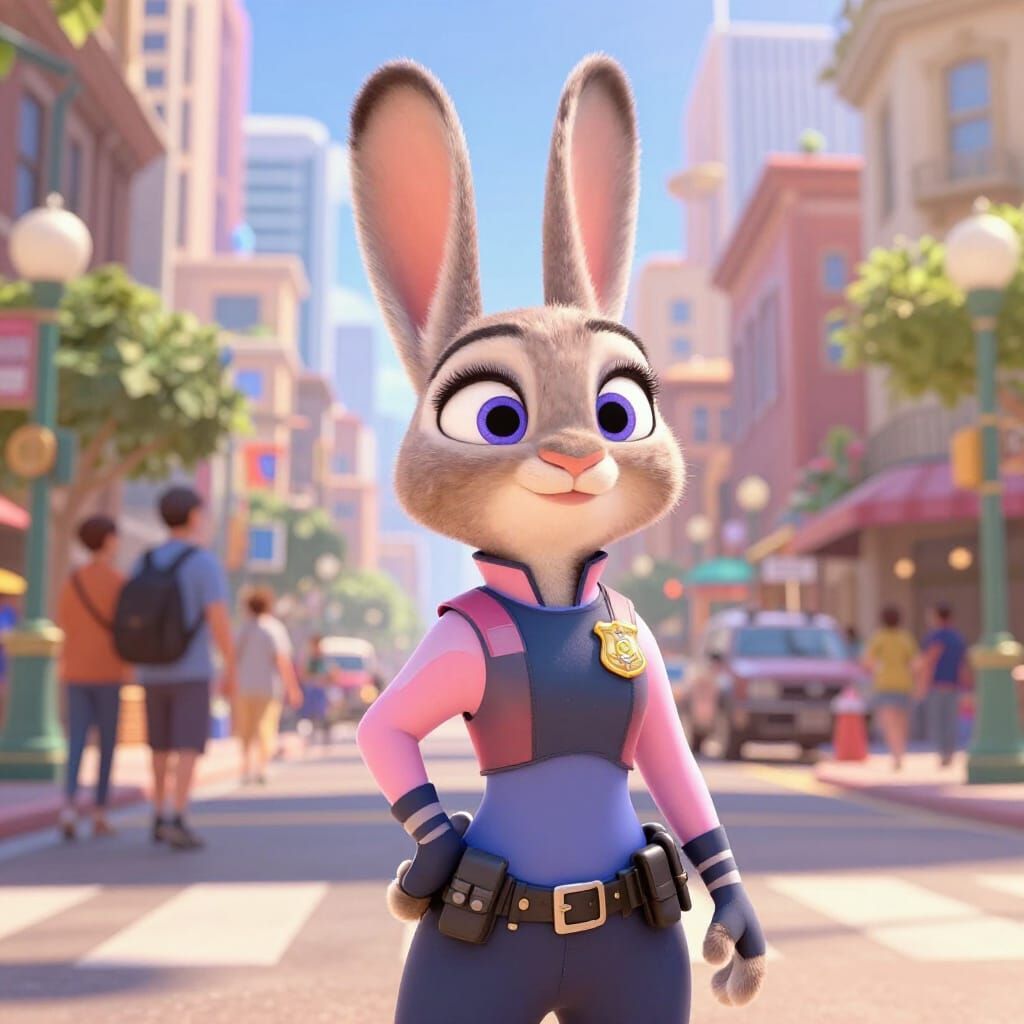 Disney's Judy Hopps in Zootopia Police Uniform