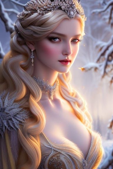 Detailed Snow Queen Photography in Vibrant Colors