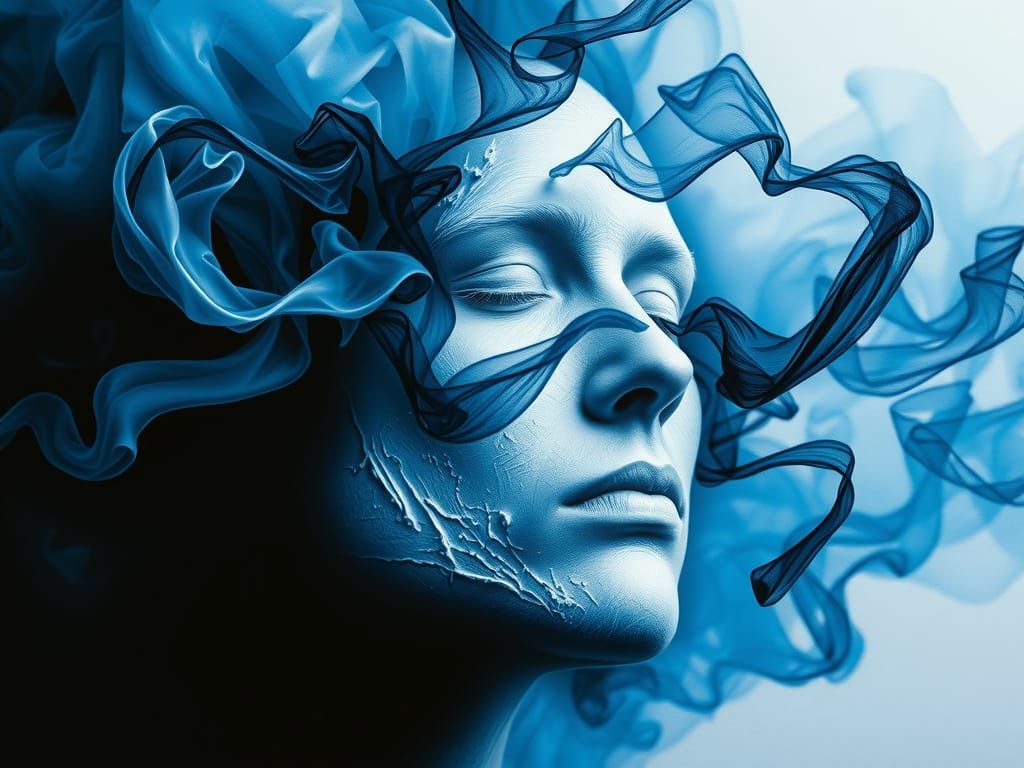 Portrait in Smoky Landscave Skyshape