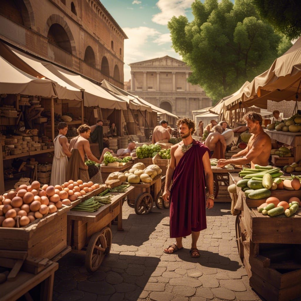 Ancient Roman Farmer's Market in Unreal Engine 5