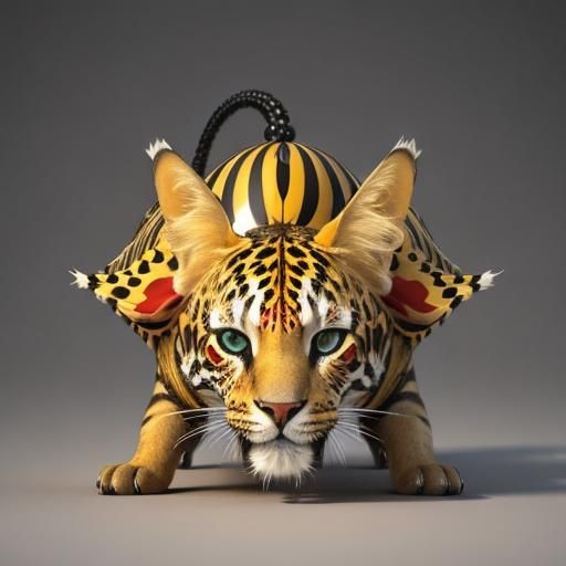 Asymmetrical Fractal Circus in Detailed 3D